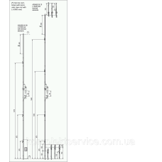 Замок рейковий AGB Unitop 16/85/55 (1950-2400) D55 клямка