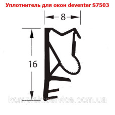 Уплотнитель для окон deventer S 7503