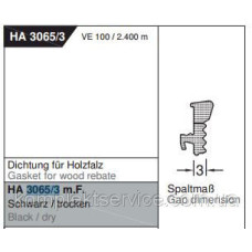 Уплотнитель Gutmann Mira 3065/3 m.F., черный