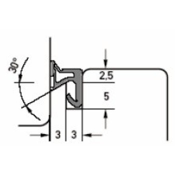 Уплотнитель для окон deventer SV33 Красный 19.18 грн.