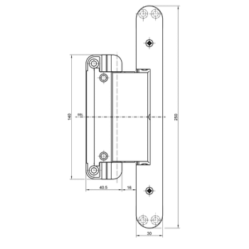 Скрытая дверная петля Simonswerk TECTUS TE 680 3D FD Хром матовый 4 678.09 грн.